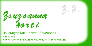 zsuzsanna horti business card